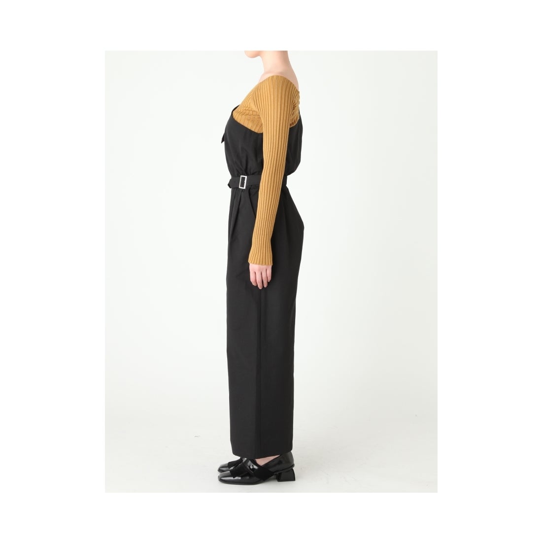 MURUA ワンショルダーサロペット ブラック -ファッション通販 FASHION 