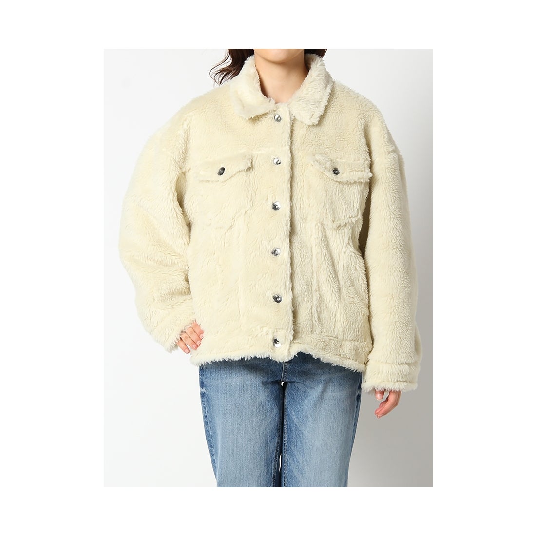 MURUA オーバーボアGジャン アイボリー -ファッション通販 FASHION WALKER