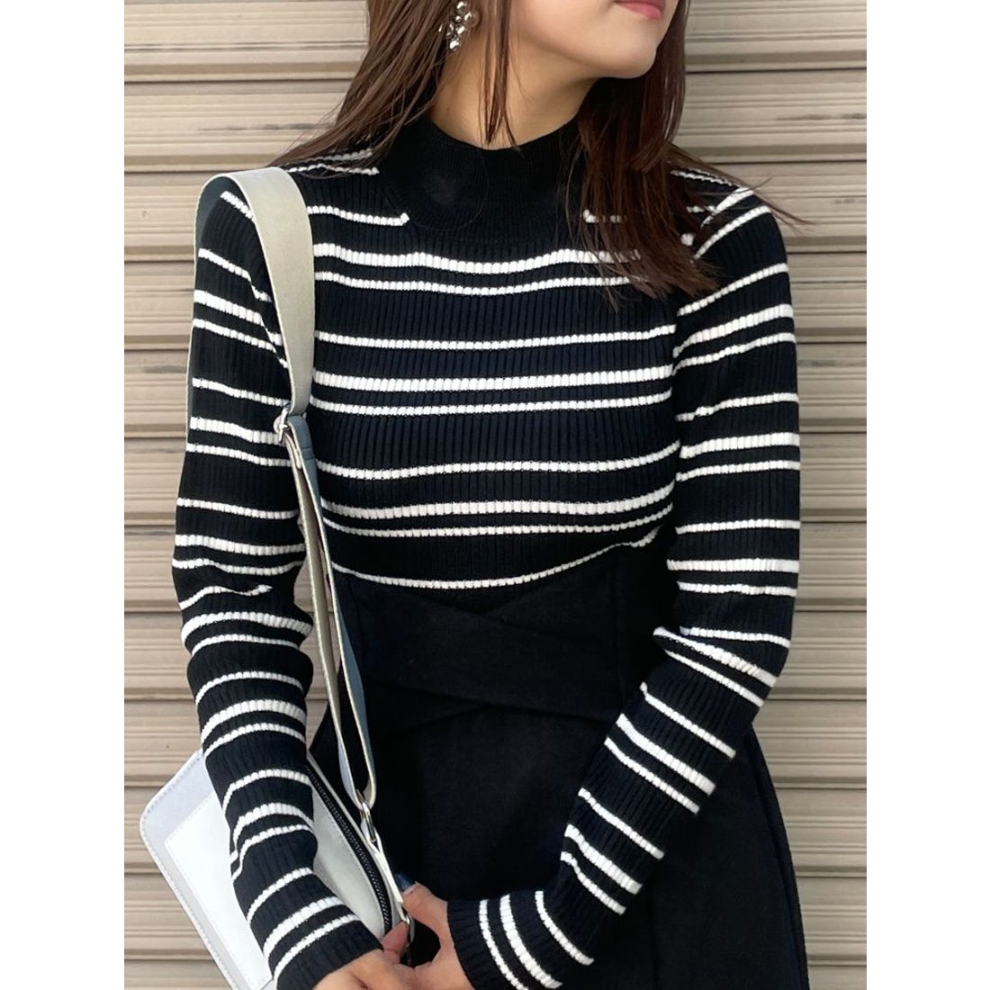 MURUA クロップトメランジニット（ミックス） -ファッション通販
