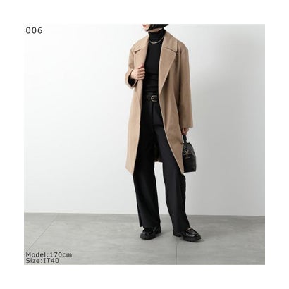 マックスマーラ ステュディオ Max Mara Studio MAX MARA Studio ベルテッドコート TIGRE ウール （056/テラコッタ）｜詳細画像