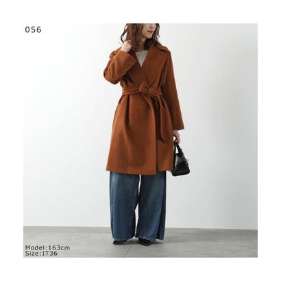 マックスマーラ ステュディオ Max Mara Studio MAX MARA Studio ベルテッドコート TIGRE ウール （056/テラコッタ）｜詳細画像