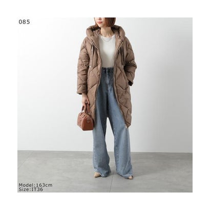 マックスマーラ ザ・キューブ Max Mara The Cube Max Mara The Cube ダウンコート TREFE フード付き （078/チャコール）｜詳細画像
