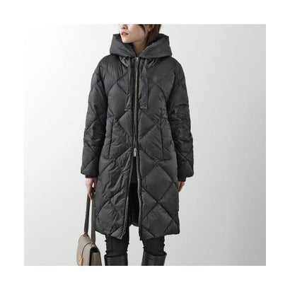 マックスマーラ ザ・キューブ Max Mara The Cube Max Mara The Cube ダウンコート TREFE フード付き （078/チャコール）｜詳細画像