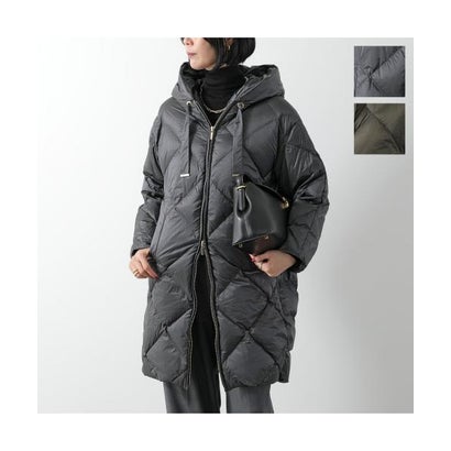 マックスマーラ ザ・キューブ Max Mara The Cube Max Mara The Cube ダウンコート TREFE フード付き （078/チャコール）｜詳細画像