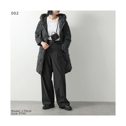マックスマーラ ザ・キューブ Max Mara The Cube Max Mara The Cube ダウンコート TREFE フード付き （078/チャコール）｜詳細画像