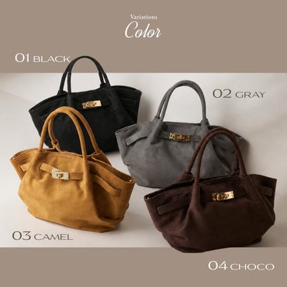 Velone Softa （ヴェローネ・ソフタ） トートバッグ ショルダーバッグ ハンドバッグ スエード調  斜め掛け 肩掛け 小さめ コンパクト （グレー）｜詳細画像