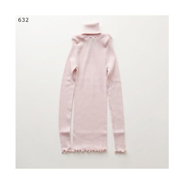 タートルネック ハイネック 長袖ニット 3438 （632/ROSEWOOD）