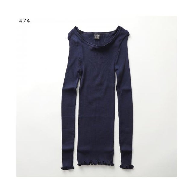 長袖ニット 3446R タートルネック （474/BLUE）