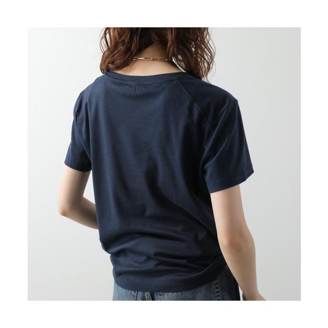 S MAX MARA Tシャツ SEGALE 半袖 カットソー （007/ネイビー）
