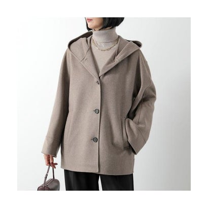 エス マックスマーラ S Max Mara S MAX MARA ジャケット ASIA ヴァージンウール フーディ （058/グレージュ）｜詳細画像