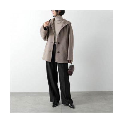 エス マックスマーラ S Max Mara S MAX MARA ジャケット ASIA ヴァージンウール フーディ （058/グレージュ）｜詳細画像