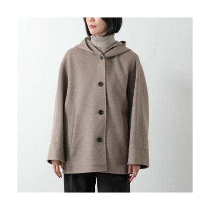エス マックスマーラ S Max Mara S MAX MARA ジャケット ASIA ヴァージンウール フーディ （058/グレージュ）｜詳細画像