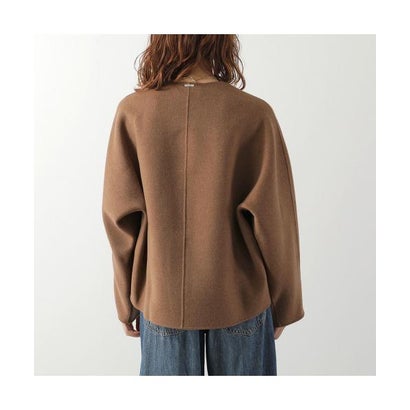 エス マックスマーラ S Max Mara S MAX MARA ジャケット KATE ノーカラー ウール ストール付き （072/ミディアムグレー）｜詳細画像