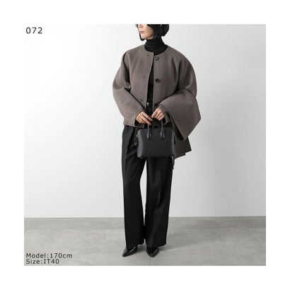 エス マックスマーラ S Max Mara S MAX MARA ジャケット KATE ノーカラー ウール ストール付き （013/ブラック）｜詳細画像