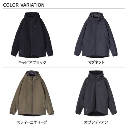 ティラック tilak ジャケット スバルバード 中綿 アウター メンズ 防水 防風 防寒 軽量 SVALBARD JACKET 10128 （オブシディアン）｜詳細画像