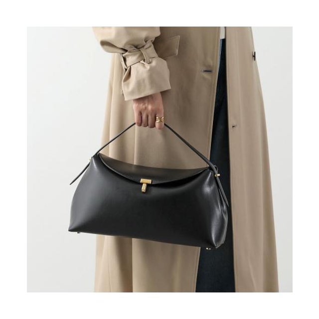 Toteme ハンドバッグ T-LOCK WLGBG417 LE0025 （001/BLACK-ブラック）