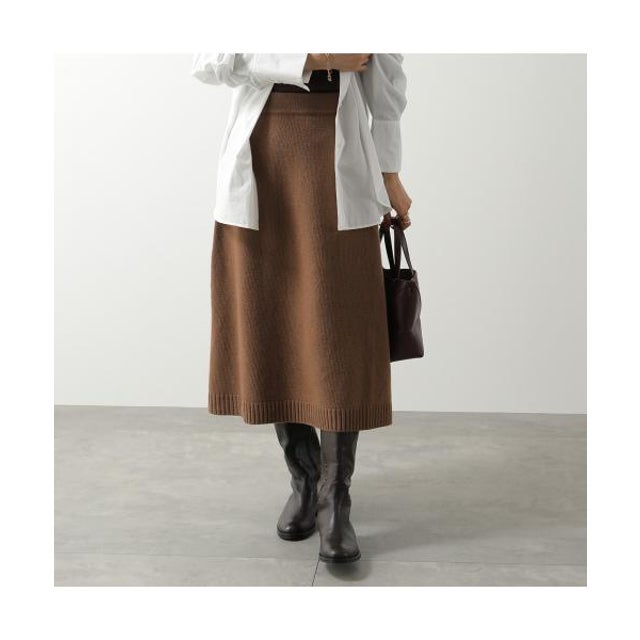 WEEKEND MAX MARA ニットスカート BARNABA バルナバ （011/キャメル）