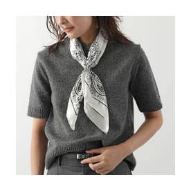 Max Mara マックスマーラ シルク100% 大判スカーフMロゴ モノグラム ウィークエンド マックスマーラ Weekend Max Mara WEEKEND MAX MARA