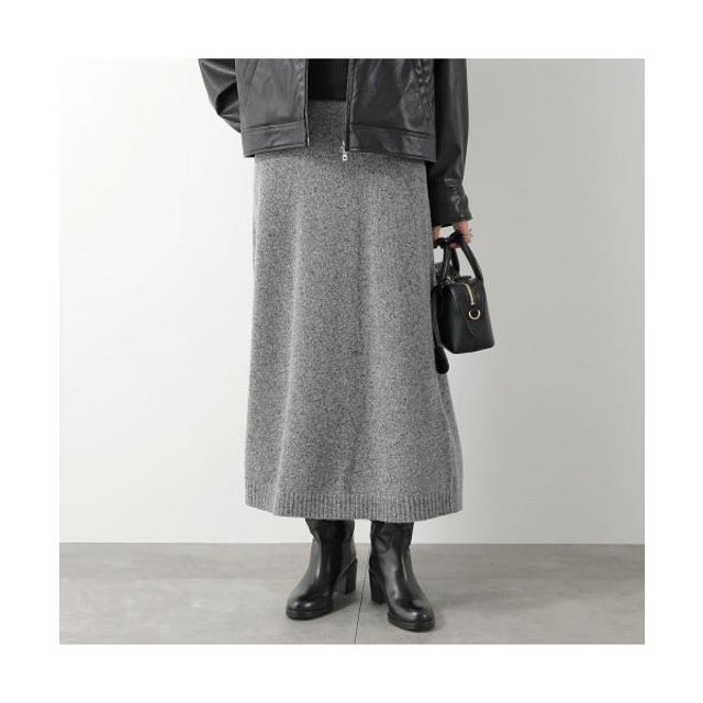 WEEKEND MAX MARA ニット スカート ALOA （001/グレー）
