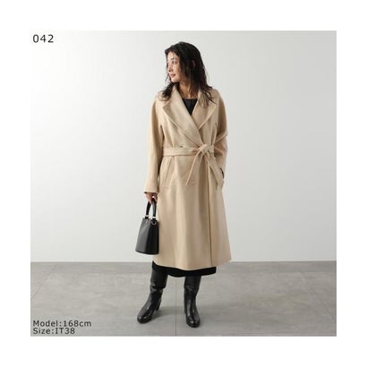 ウィークエンド マックスマーラ Weekend Max Mara MAX MARA Weekend ロングコート RESINA ピュア ウール （091/ダークブルー）｜詳細画像