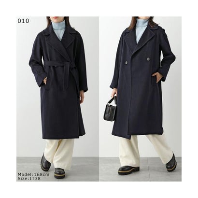 ウィークエンド マックスマーラ Weekend Max Mara MAX MARA Weekend ロングコート RESINA ピュア ウール （091/ダークブルー）｜詳細画像