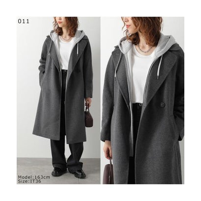 ウィークエンド マックスマーラ Weekend Max Mara MAX MARA Weekend ロングコート RESINA ピュア ウール （011/チャコールグレー）｜詳細画像