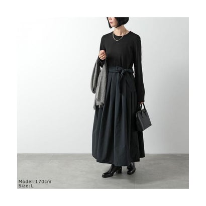 WEEKEND MAX MARA ワンピース CARIOCA フレア ベルト付き （003/BLACK/ブラック）｜詳細画像