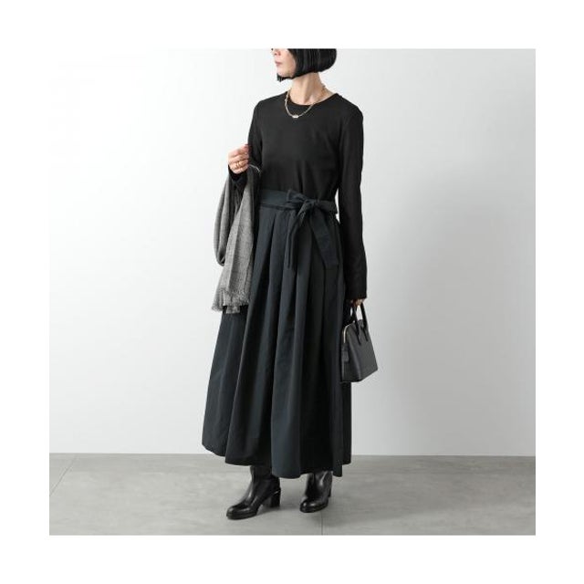 WEEKEND MAX MARA ワンピース CARIOCA フレア ベルト付き （003/BLACK/ブラック）