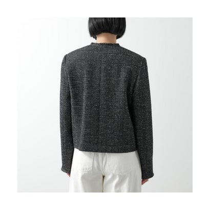 WEEKEND MAX MARA ジャケット FARO フリンジ ツイード （001/ブラック）｜詳細画像