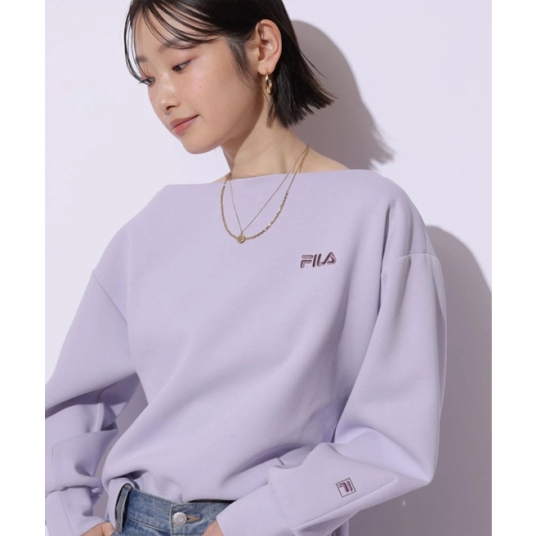 マイストラーダ Mystrada 〈FILAコラボ〉オフショルスウェット （オフ 