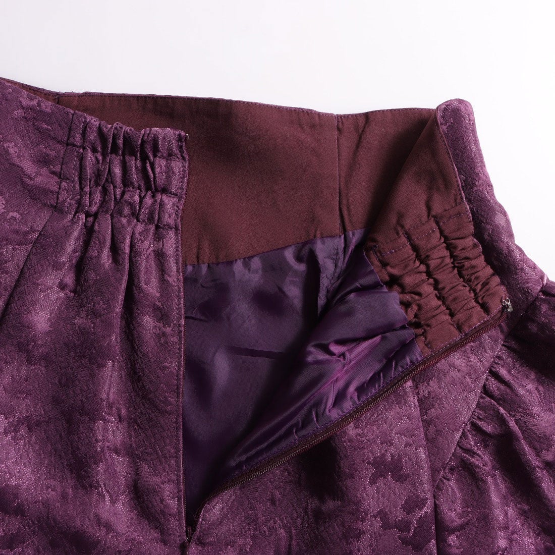 マイストラーダ Mystrada ジャガードスカート （紫） -靴
