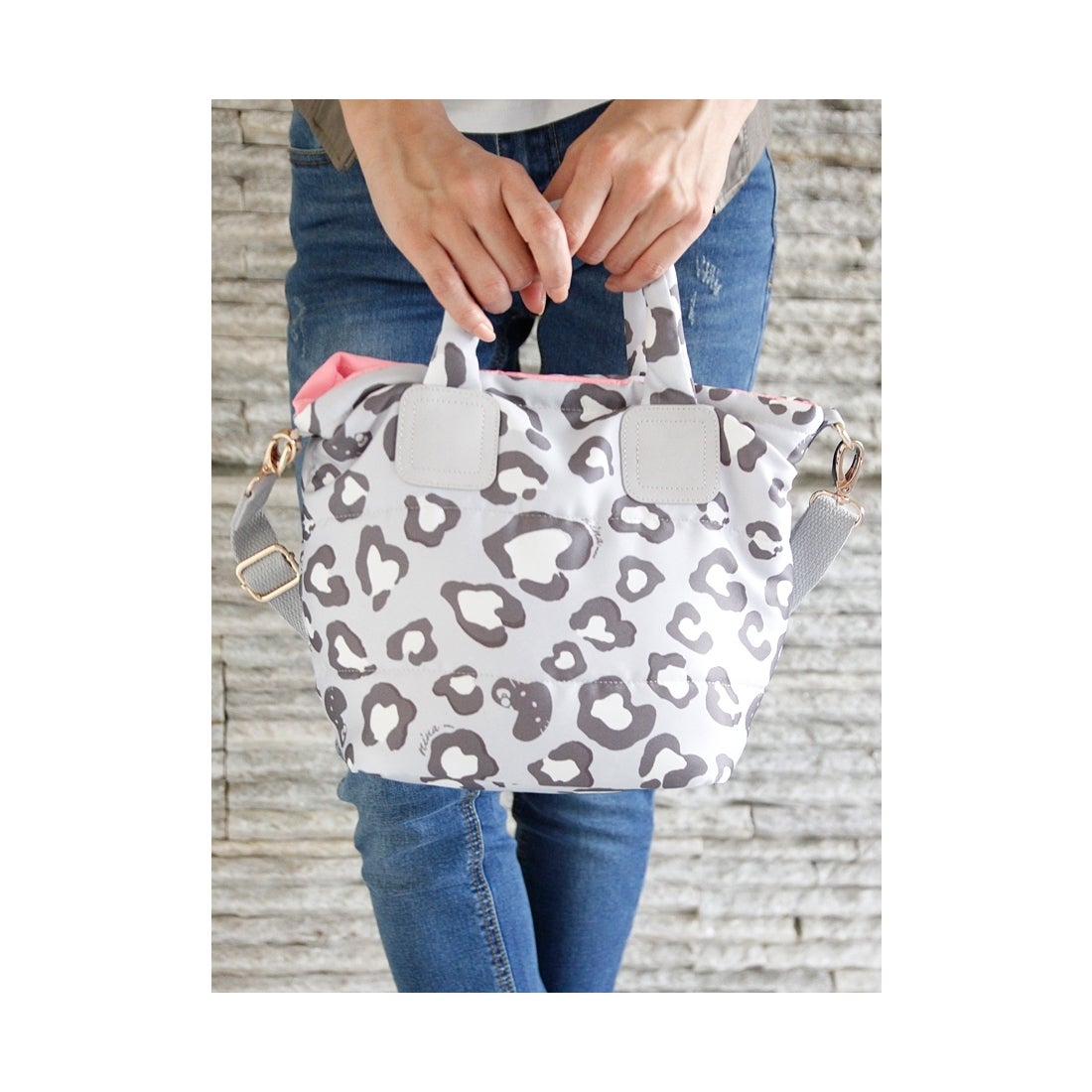 ニーナミュウ Ninamew レオパードハローキティトートBAG （ミックス 
