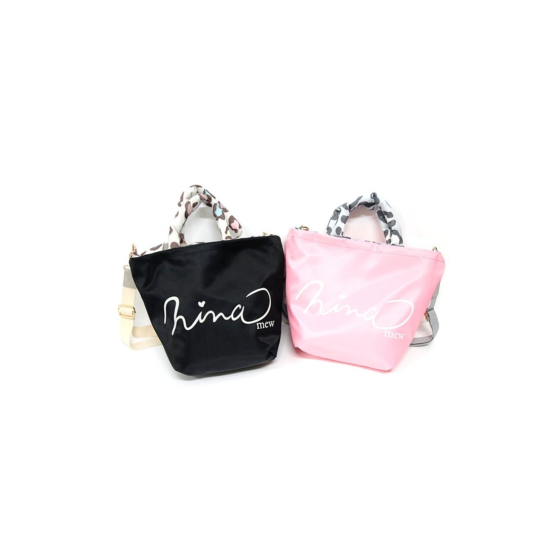 ニーナミュウ Ninamew レオパードハローキティトートBAG （ミックス 