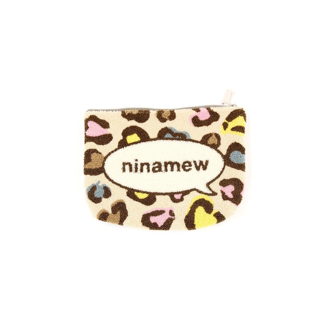 ニーナミュウ Ninamew サガラ刺繍クラッチポーチ （ピンク） -靴 