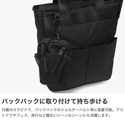 ショルダーバッグ メンズ レディース ブランド 斜めがけ 小さめ 撥水 軽量 ナイロン ショルダーポーチ ミニ 小物入れ 大人 おしゃれ コンパクト Podmini shoulder N26006 （ブラック）｜詳細画像