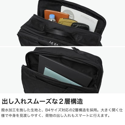 ショルダーバッグ メンズ レディース ブランド 大容量 大きめ 斜めがけ 撥水 大人 通勤 ビジネス 15インチ PC収納 かっこいい 拡張 2層 Transistor shoulder N26004 （ブラック）｜詳細画像