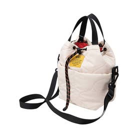 KiU PADDED POCKETFUL MINI BAG K384 （アイボリー）