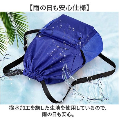 ナップサック スポーツリュック 乾湿分離 軽量 （レッド）｜詳細画像