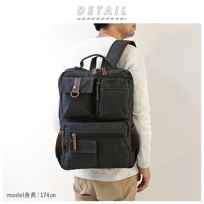 バックヤードファミリー BACKYARD FAMILY リュックサック abcaaa23 （ネイビー）｜詳細画像