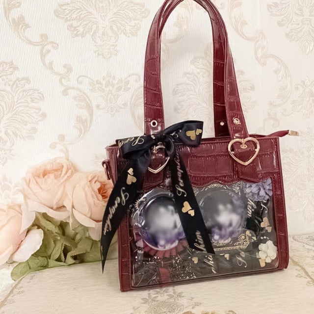痛バッグ ショルダー 小さめ 推し活 ysbag5479 （ワイン）