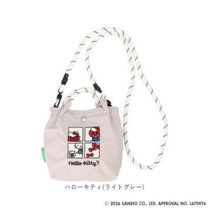 バックヤードファミリー BACKYARD FAMILY unify × Sanrio characters エンブロイ2wayショルダー （ハローキティ(ネイビー)）｜詳細画像