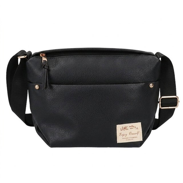 ソフト合皮ミニショルダー （BLACK）