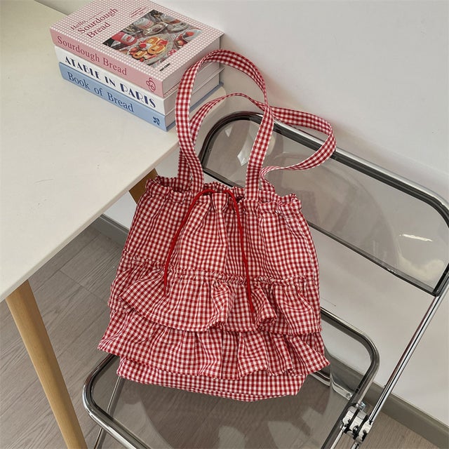 トートバッグ キャンバス a4 （レッド）