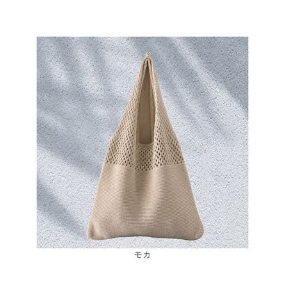 ショルダーバッグ 編みバッグ レディース （グリーン）｜詳細画像