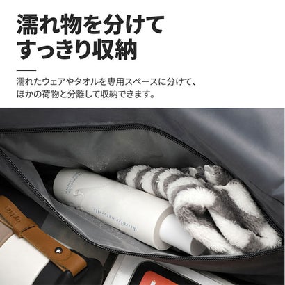 ボストンバッグ スポーツバッグ 大容量 （ダークグレー）｜詳細画像