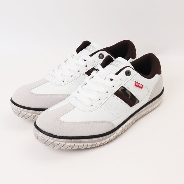 EDWIN 防滑 軽量スニーカー （7771.WHITE）