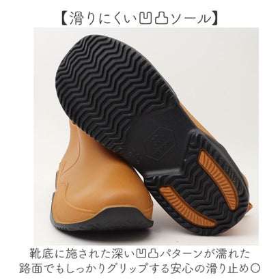 インナー付き レインブーツ 男女兼用 （ブラック）｜詳細画像