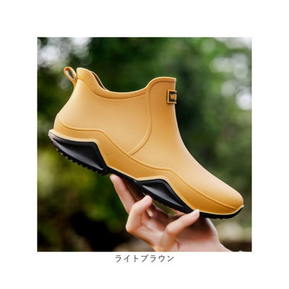 インナー付き レインブーツ 男女兼用 （ベージュ）｜詳細画像