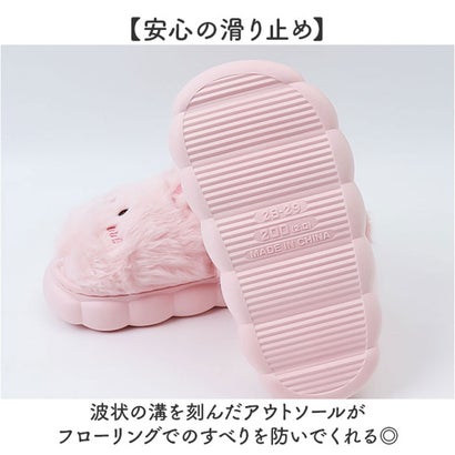 ルームシューズ スリッパ ウサギ （ピンク）｜詳細画像