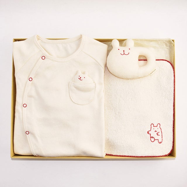 POMPKINS BABY オーガニック ギフトセット【返品不可商品】 （うさぎ）